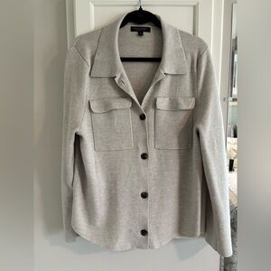 Banana Republic Light Gray Merino Wool Sweater